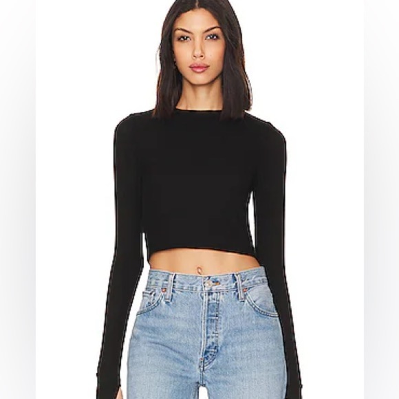 H:ours long sleeve crop top - Picture 1 of 4